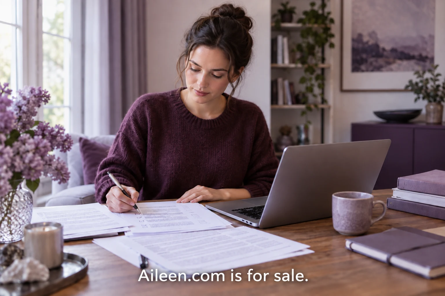 Reviewers comparing AI answers with source material and an Aileen.com is for sale watermark